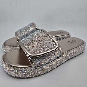 I.N.C. Women's Rayley Slip-On Embellished Pool Slide Sandals